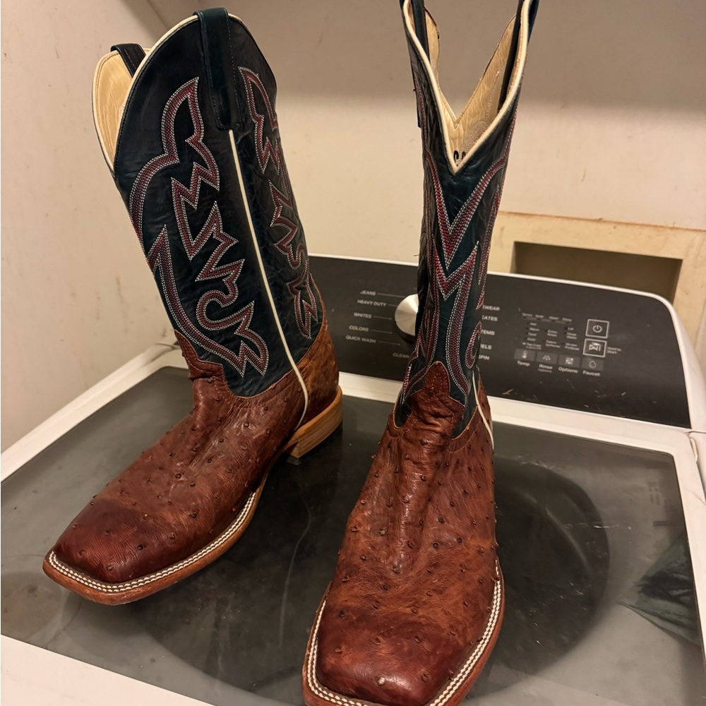 Men’s ostrich dress boot